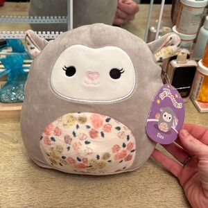 Squishmallows Gray and Cream Stuffed Animal